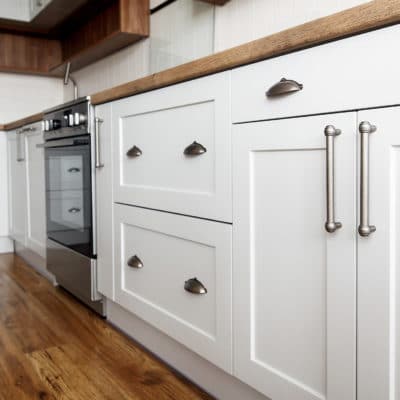 Shaker kitchen doors in white